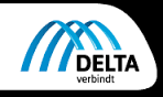 Logo Dela kwaliteit internet voor vrienden op de fiets 